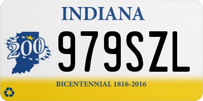 IN license plate 979SZL