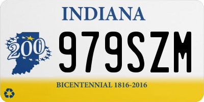 IN license plate 979SZM