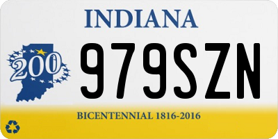 IN license plate 979SZN