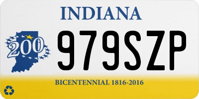 IN license plate 979SZP