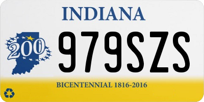 IN license plate 979SZS