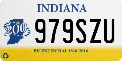 IN license plate 979SZU