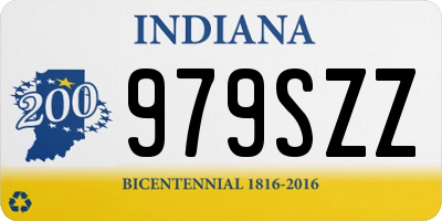 IN license plate 979SZZ