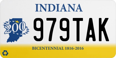 IN license plate 979TAK