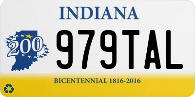 IN license plate 979TAL