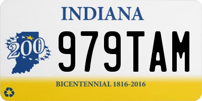 IN license plate 979TAM