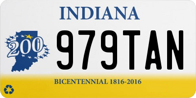 IN license plate 979TAN