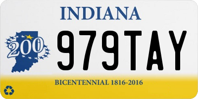 IN license plate 979TAY