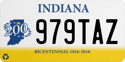 IN license plate 979TAZ
