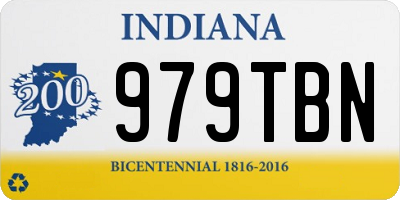 IN license plate 979TBN
