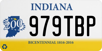 IN license plate 979TBP