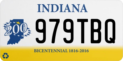 IN license plate 979TBQ