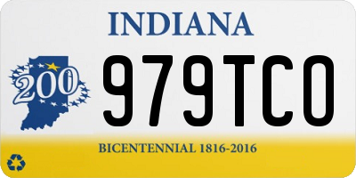 IN license plate 979TCO