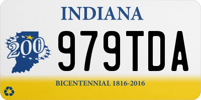 IN license plate 979TDA
