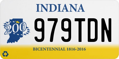 IN license plate 979TDN