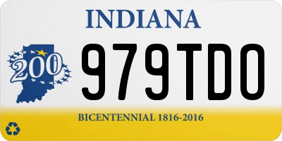 IN license plate 979TDO