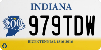 IN license plate 979TDW