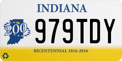 IN license plate 979TDY