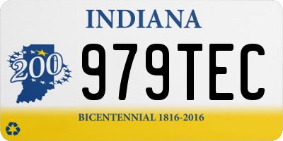 IN license plate 979TEC