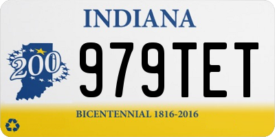 IN license plate 979TET