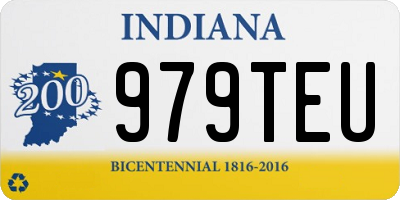 IN license plate 979TEU
