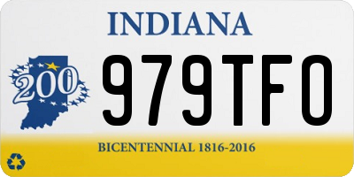 IN license plate 979TFO