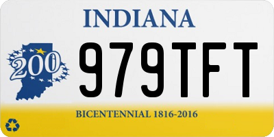 IN license plate 979TFT