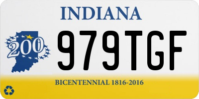 IN license plate 979TGF