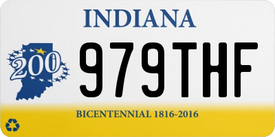 IN license plate 979THF
