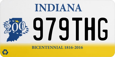 IN license plate 979THG
