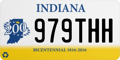 IN license plate 979THH