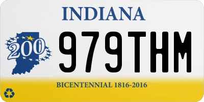 IN license plate 979THM