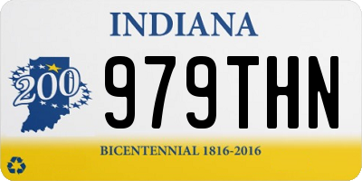 IN license plate 979THN