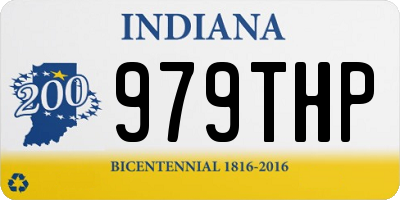IN license plate 979THP