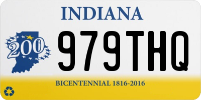 IN license plate 979THQ