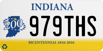 IN license plate 979THS