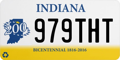 IN license plate 979THT