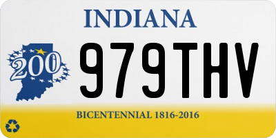 IN license plate 979THV