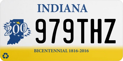 IN license plate 979THZ