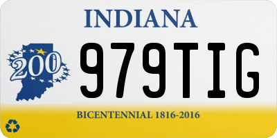 IN license plate 979TIG