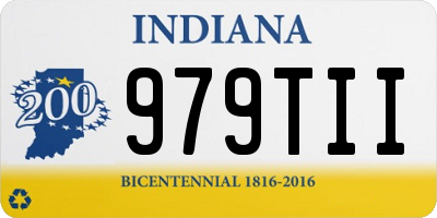 IN license plate 979TII