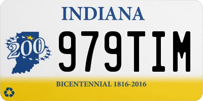 IN license plate 979TIM