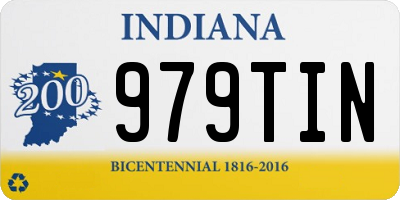 IN license plate 979TIN