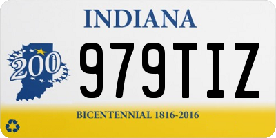 IN license plate 979TIZ