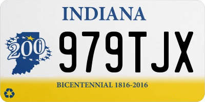 IN license plate 979TJX
