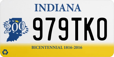 IN license plate 979TKO