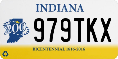 IN license plate 979TKX