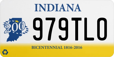 IN license plate 979TLO