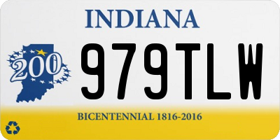 IN license plate 979TLW