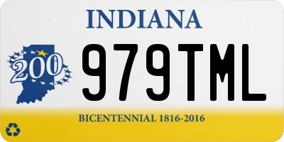 IN license plate 979TML